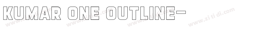 Kumar One Outline字体转换